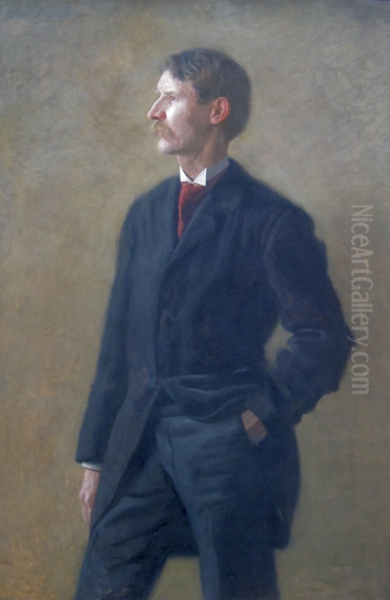 Harrison S. Morris Oil Painting by Thomas Cowperthwait Eakins