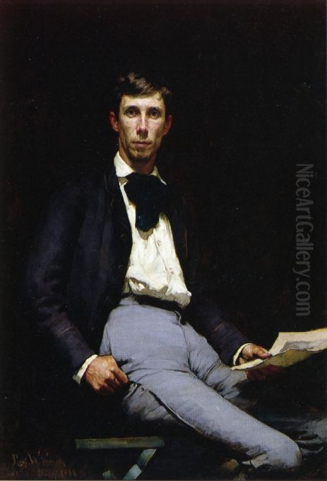 Companion of the Studio Oil Painting by Robert Vonnoh