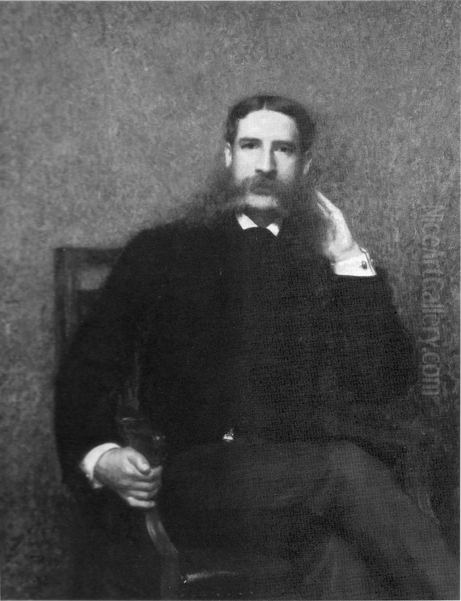 Edward H. Coates Oil Painting by Robert Vonnoh