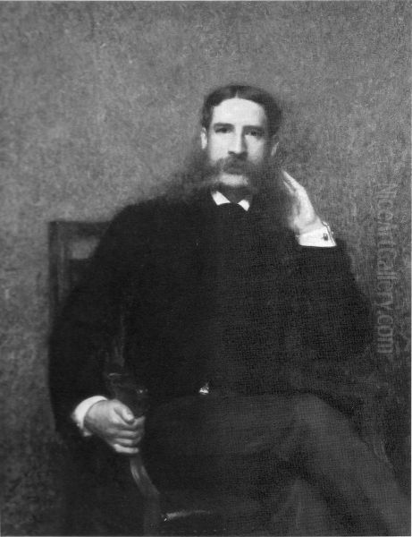 Edward H. Coates Oil Painting by Robert Vonnoh