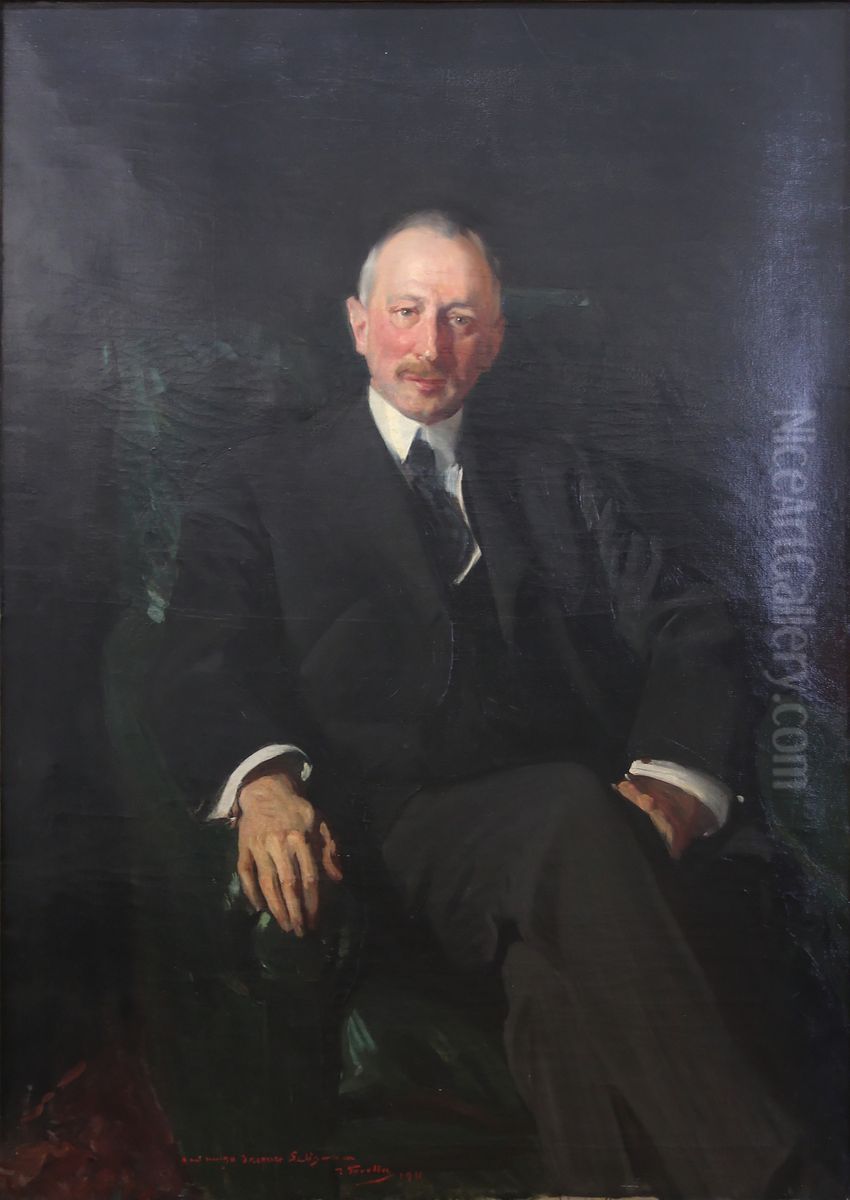 Portrait of Jacques Seligmann Oil Painting by Joaquin Sorolla