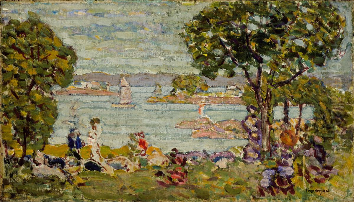 Cove, Maine Oil Painting by Maurice Prendergast