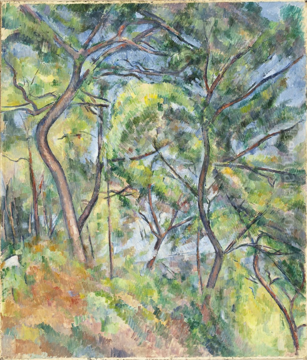 Undergrowth Oil Painting by Paul Cezanne