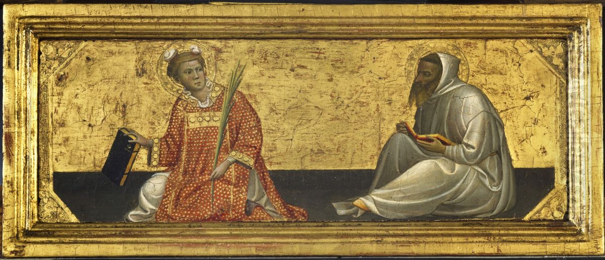 St. Stephen   and  St. Bruno Oil Painting by Gherardo Starnina