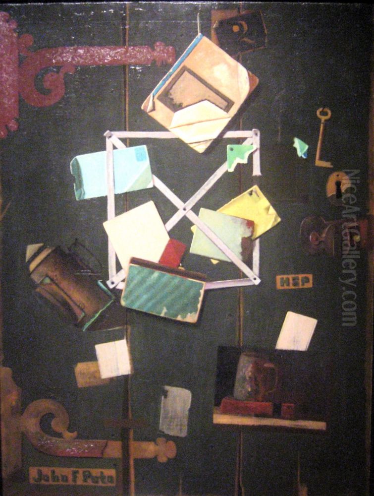 HSP's Rack Picture Oil Painting by John F. Peto