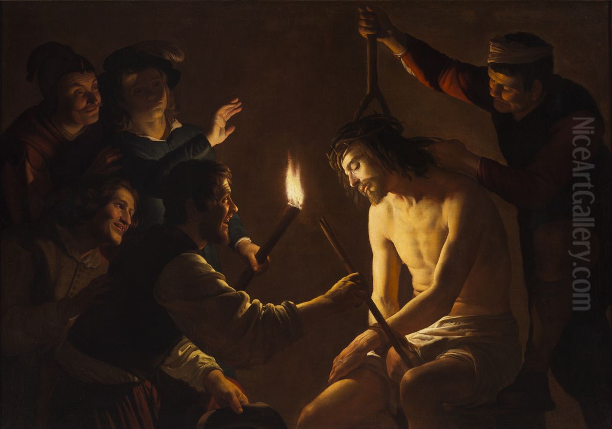The mocking of Christ Oil Painting by Gerard van Honthorst The mocking of Christ Oil Painting by Gerard van Honthorst