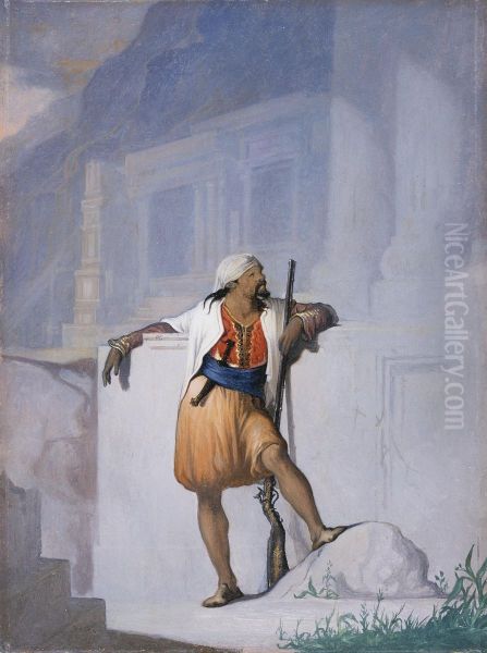 The Sentry Oil Painting by William Rimmer