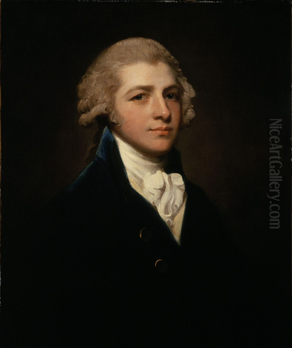 Portrait of Richard Palmer Oil Painting by George Romney