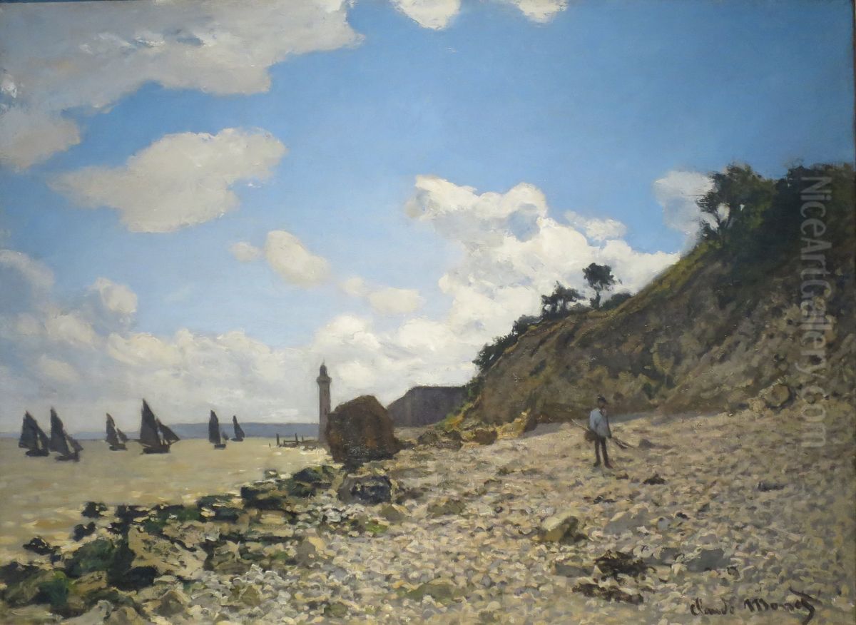 The Beach at Honfleur Oil Painting by Claude Oscar Monet