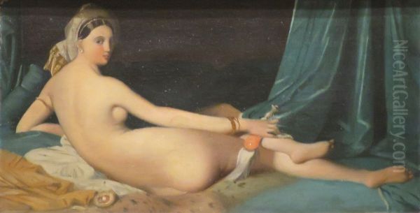 Odalisque Oil Painting by Jean-Auguste-Dominique Ingres