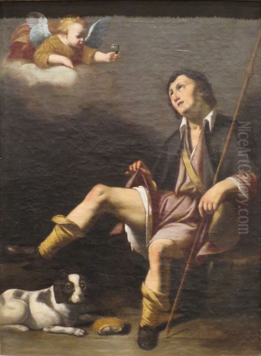 Saint Roch and the Angel Oil Painting by Guy Francois