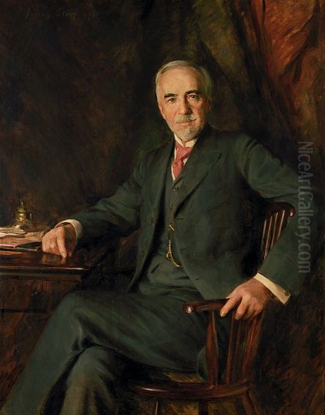 Portrait of William Hood Dunwoody Oil Painting by Julian Russell Story