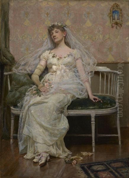 After the Reception Oil Painting by Douglas Volk