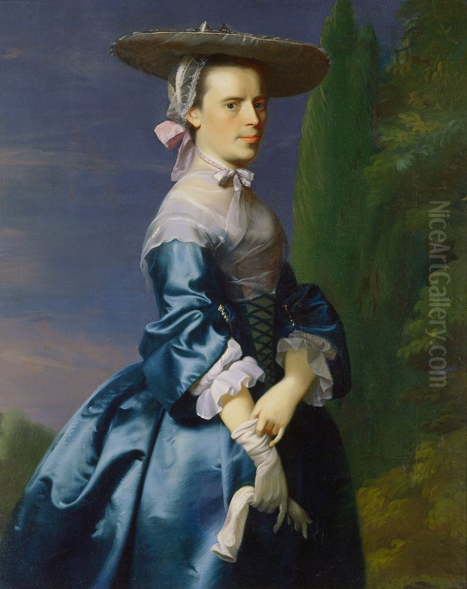 Portrait of Sarah Allen, nee Sargent Oil Painting by John Singleton Copley