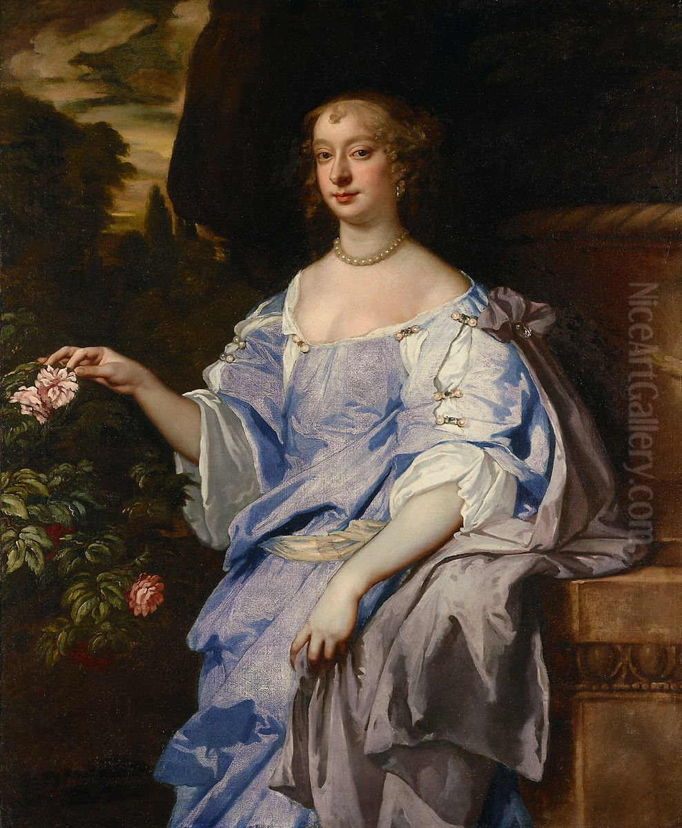 Portrait of Lady Penelope Spencer Oil Painting by Peter Lely