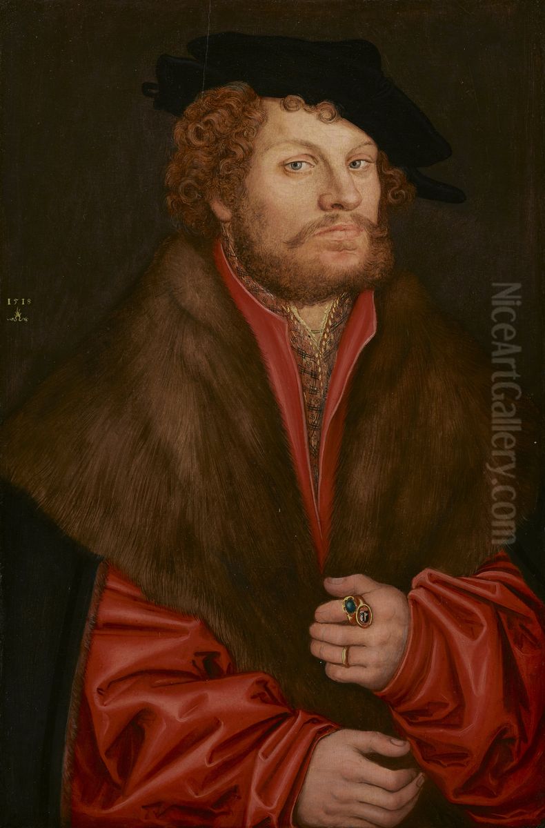 Bildnis Moritz Buchner Oil Painting by Lucas Cranach the Elder