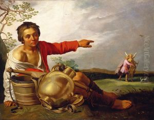 Shepherd Boy Pointing at Tobias and the Angel Shepherd Boy Pointing at Tobias and the Angel
