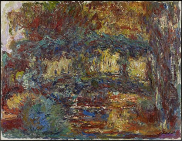 The Japanese Bridge Oil Painting by Claude Oscar Monet