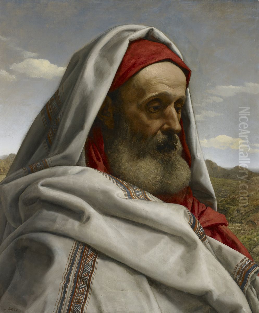 Eliezer of Damascus Oil Painting by William Dyce