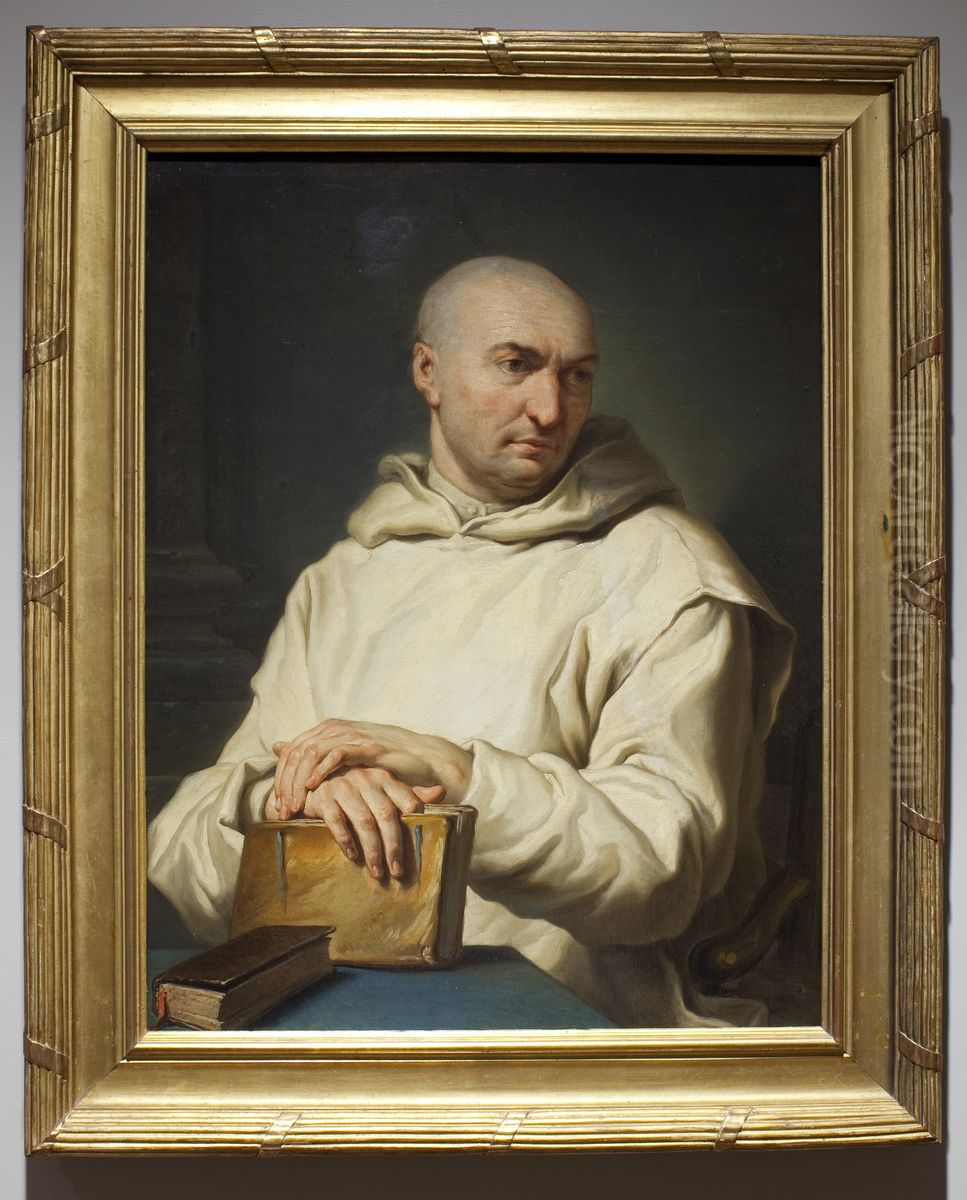 Portrait of a Carthusian Monk Oil Painting by Jean Restout