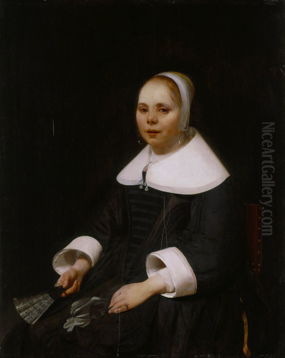 Portrait of a Young Girl Oil Painting by Jacob van Loo