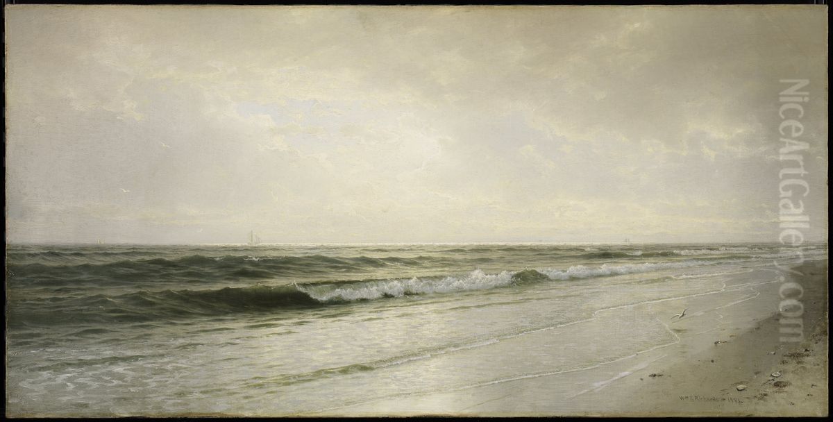 Quiet Seascape Oil Painting by William Trost Richards