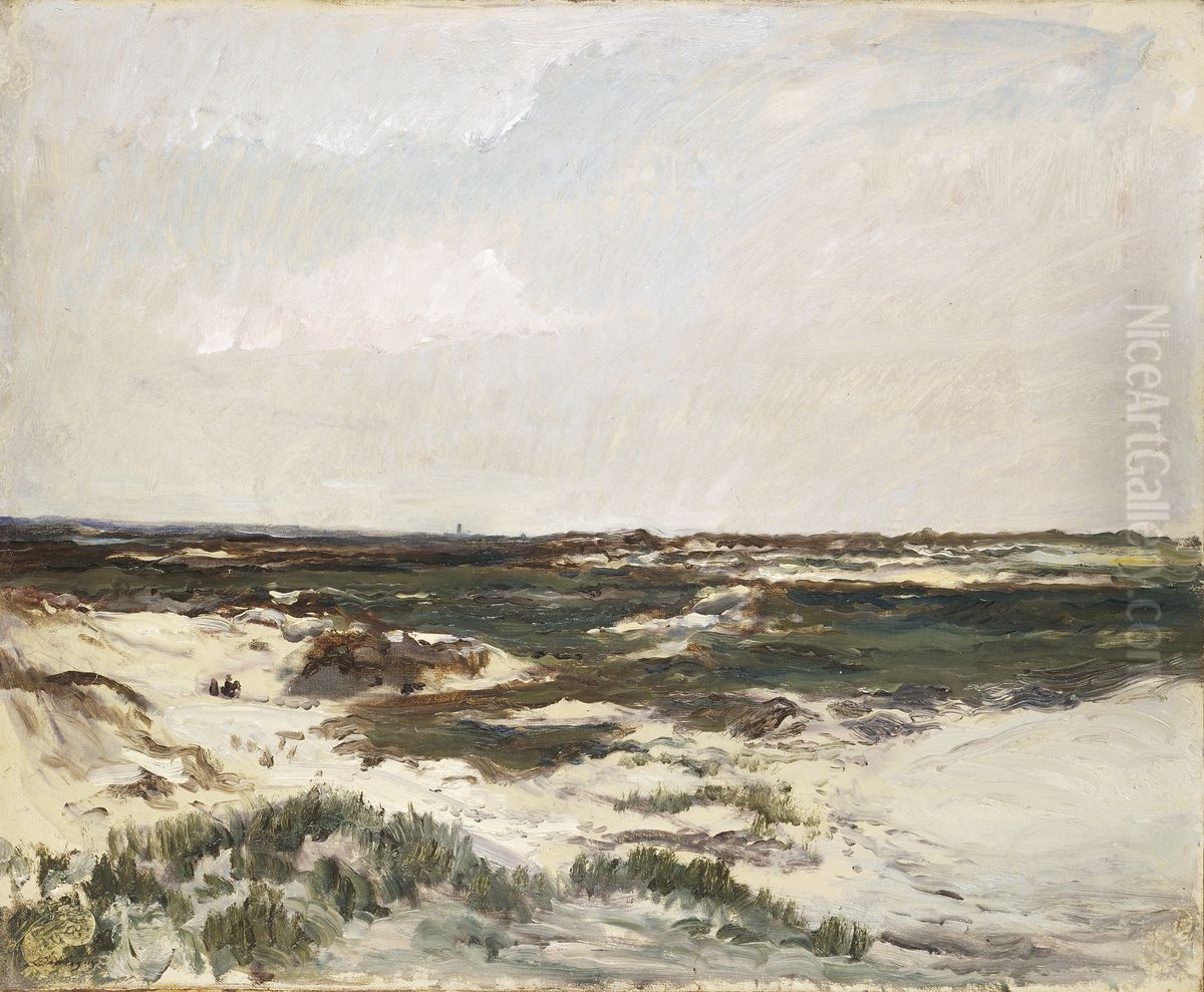 The Dunes at Camiers Oil Painting by Charles-Francois Daubigny