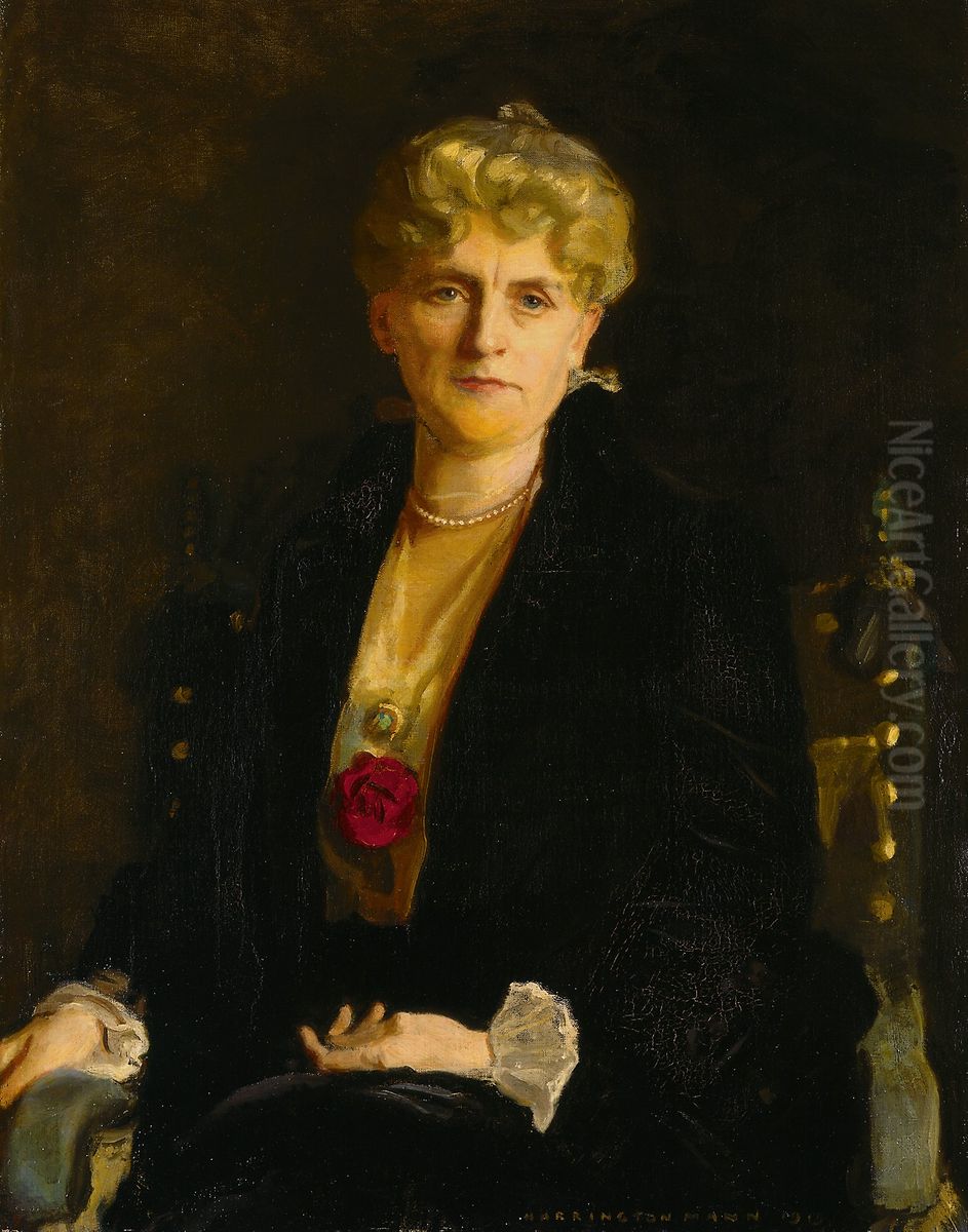 Portrait of Mrs. C. J. Martin Oil Painting by Harrington Mann