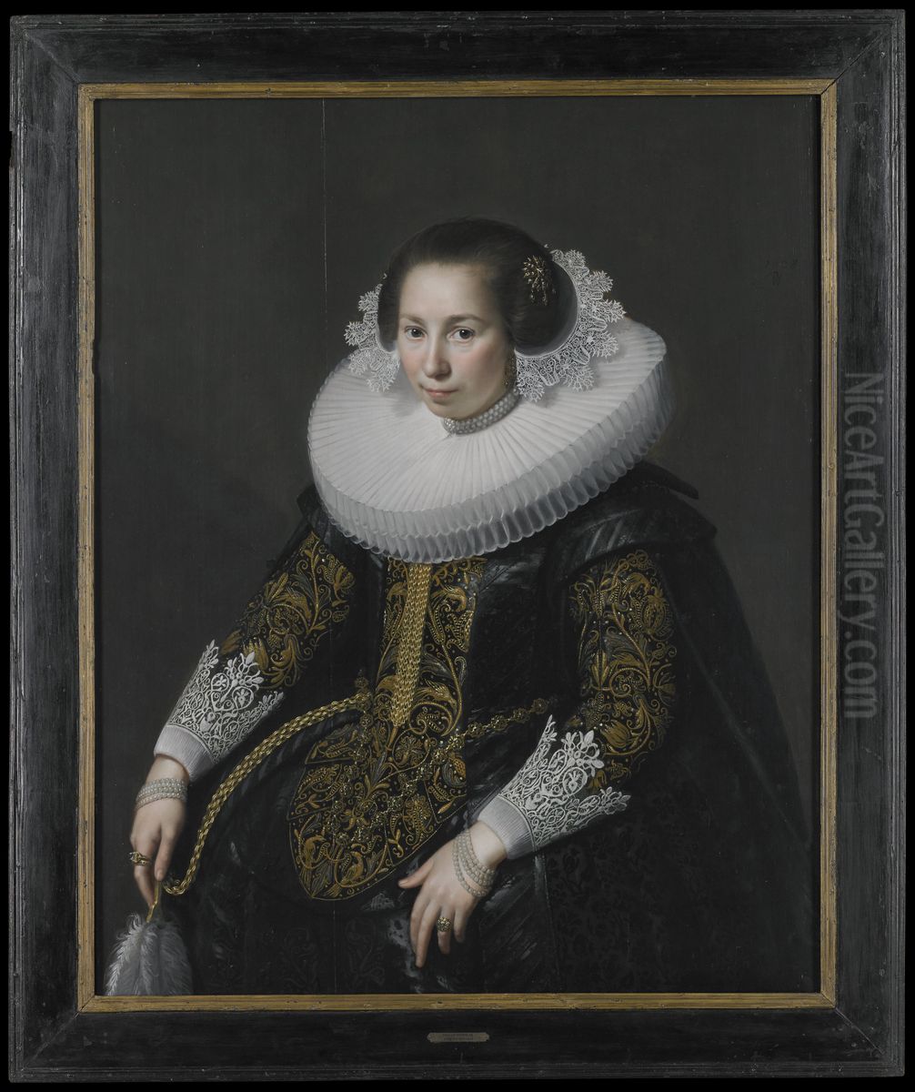 Portrait of Catharina van Voorst Oil Painting by Paulus Moreelse