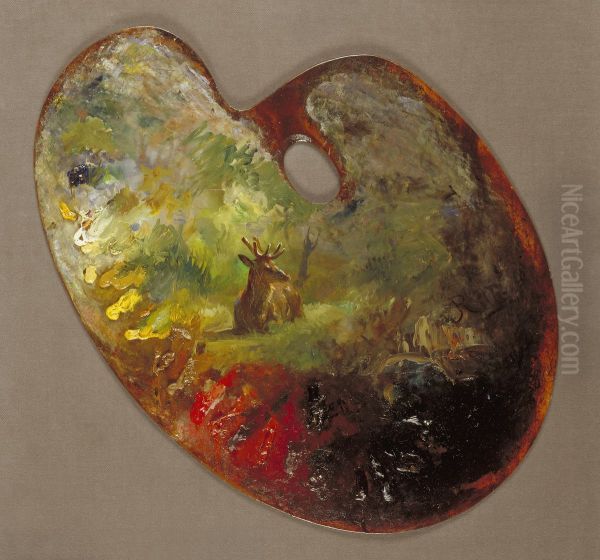 Palette Oil Painting by Rosa Bonheur