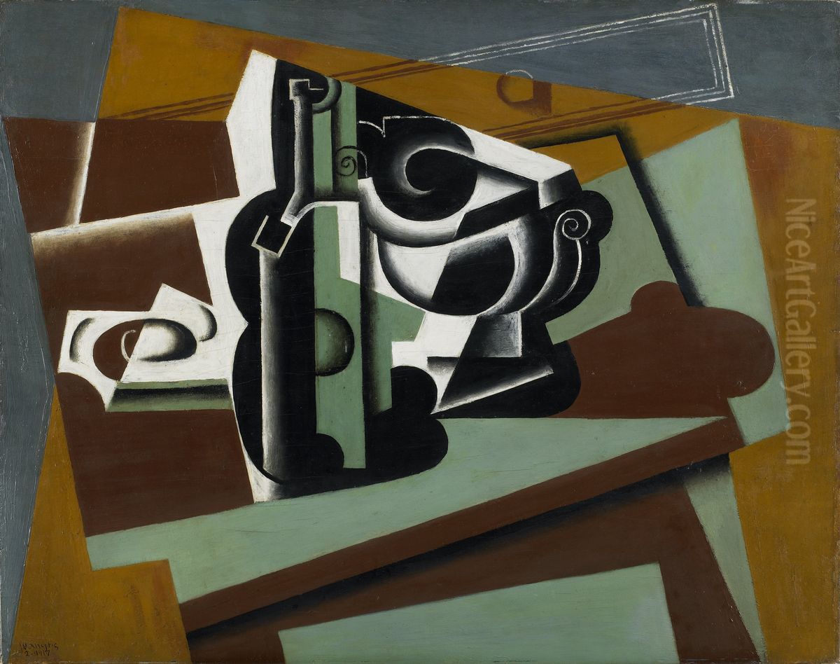 Still Life Oil Painting by Juan Gris