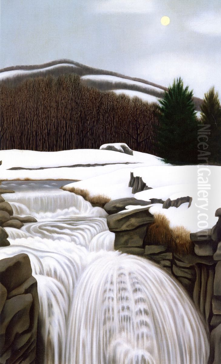 Brook in the Mountains Oil Painting by George Ault