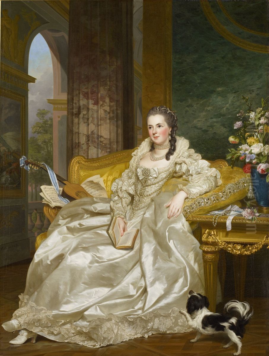 The Comtesse d'Egmont Pignatelli in Spanish Costume Oil Painting by Alexander Roslin