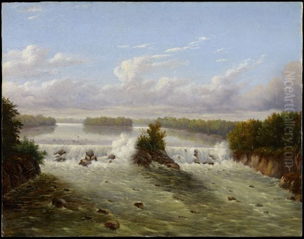 The Falls of St. Anthony Oil Painting by Seth Eastman
