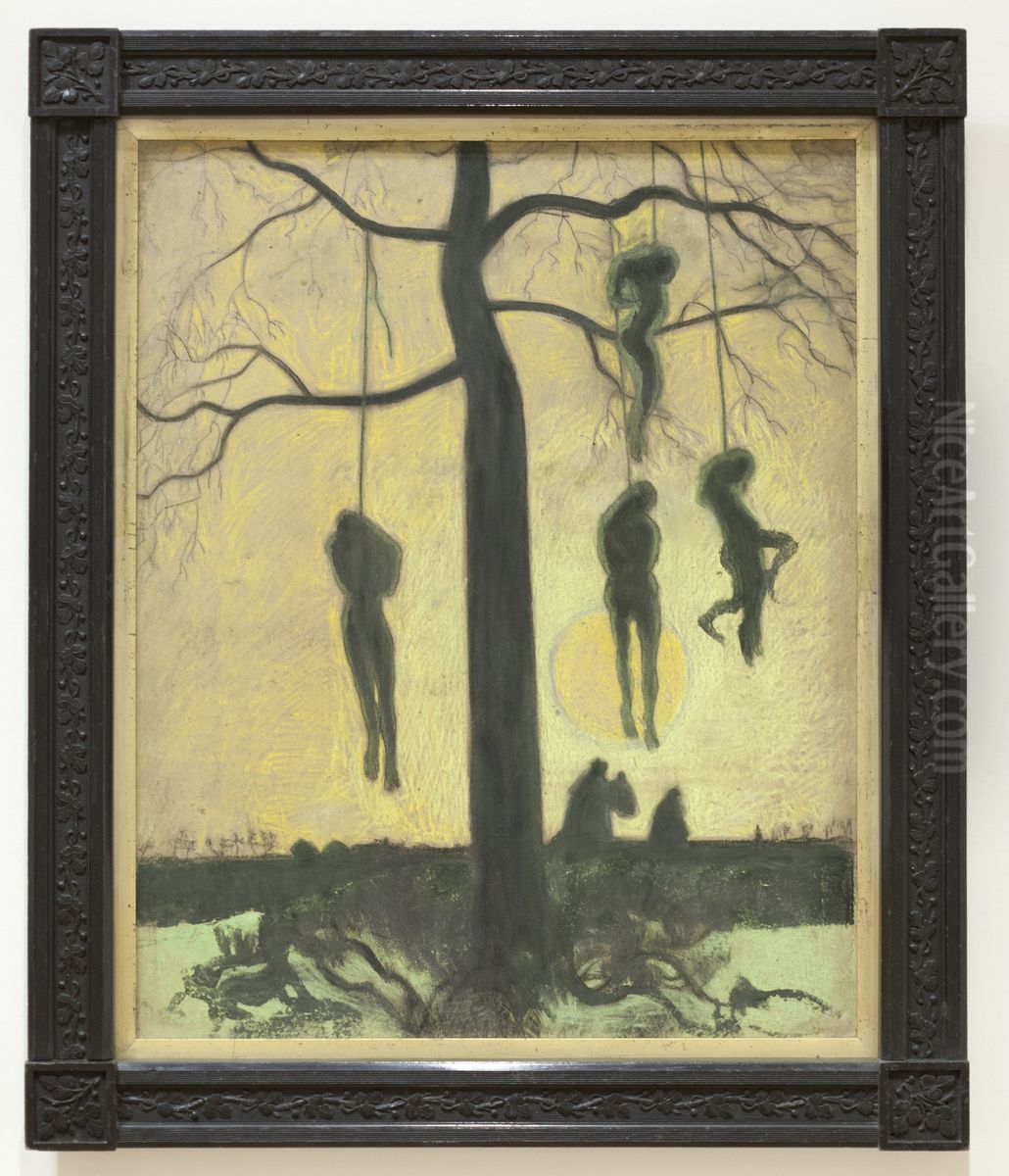 Les Pendus Oil Painting by Leon Spilliaert