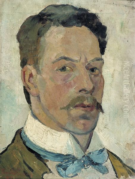 Self-portrait. Oil Painting by Theo van Doesburg