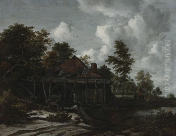 The Water mill at the Edge of the Wood Oil Painting by Jacob Van Ruisdael