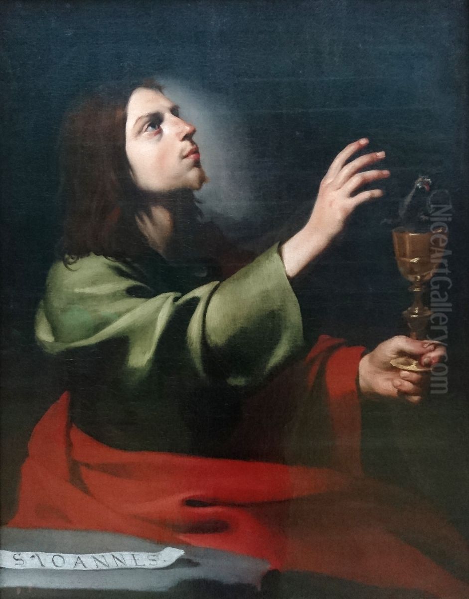 Saint John the Evangelist Oil Painting by Jusepe de Ribera