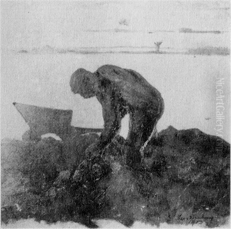 Laborer Oil Painting by Theo van Doesburg