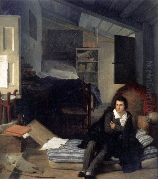 Self-portrait Oil Painting by Tommaso Minardi