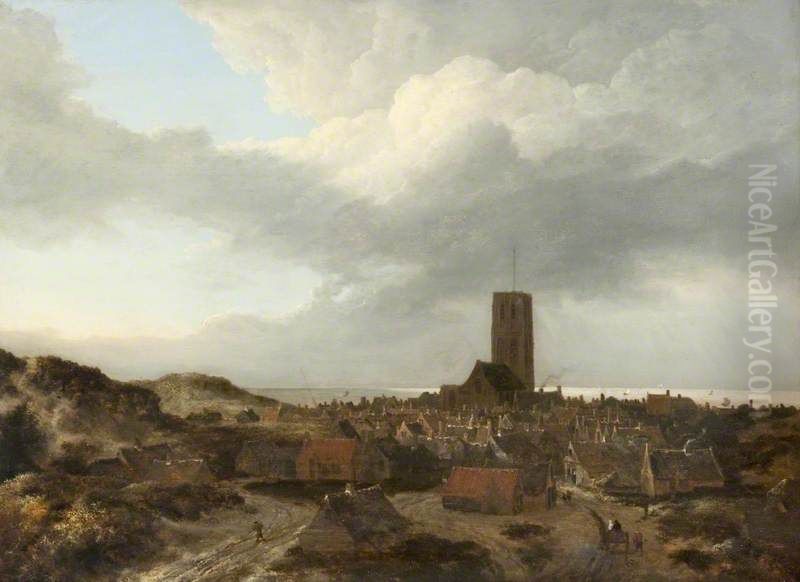A View of Egmond aan Zee Oil Painting by Jacob Van Ruisdael