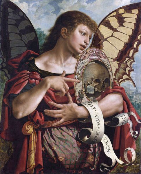 Vanitas Oil Painting by Jan Sanders Van Hemessen