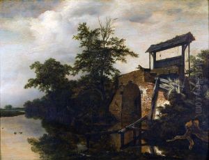 Landscape with sluice