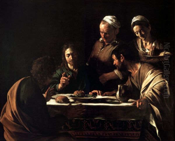 Wieczerza w Emmaus Oil Painting by Caravaggio