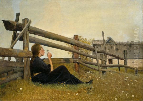 In the Month of June Oil Painting by Laurits Andersen Ring