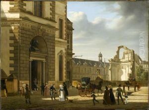 Entree du museum et ruines de Saint-Louis du Louvre