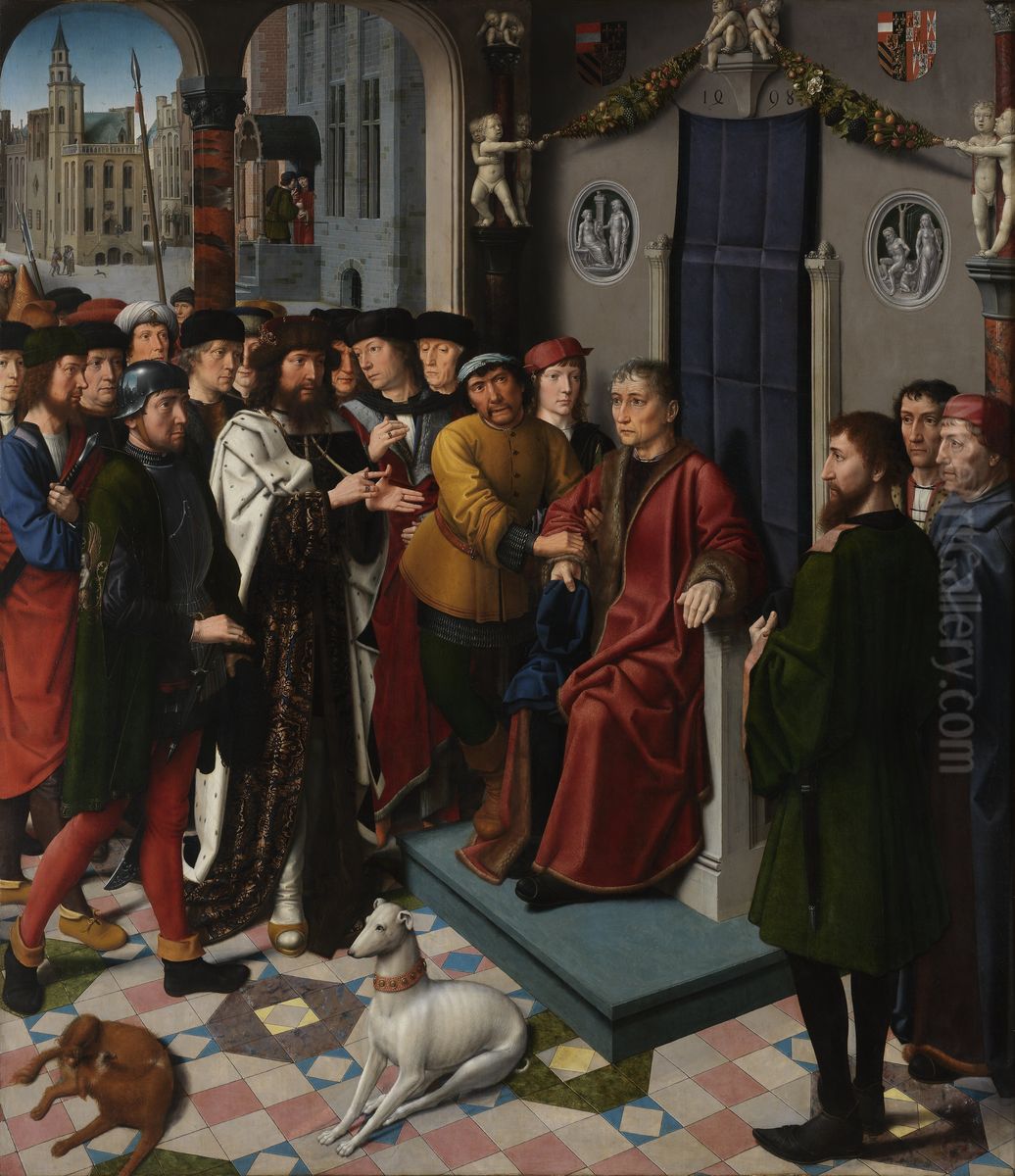 The Arrest of Sisamnes Oil Painting by Gerard David