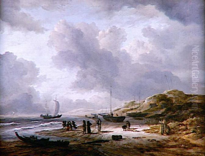 Strand bij Scheveningen Oil Painting by Jacob Van Ruisdael