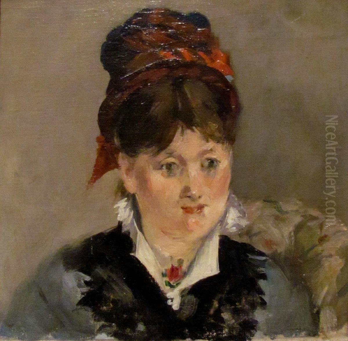 Portrait d'Alice Lecouve dans un Fauteuil Oil Painting by Edouard Manet