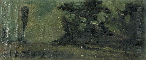 Landscape in twilight Oil Painting by Theo van Doesburg